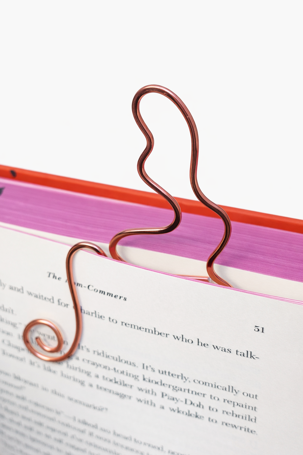 Coffee Mug Hammered Bookmark