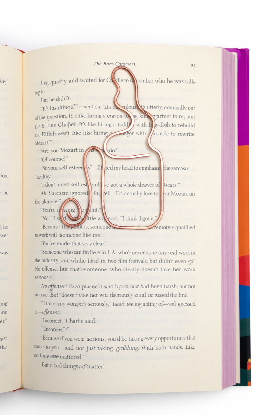 Coffee Mug Hammered Bookmark