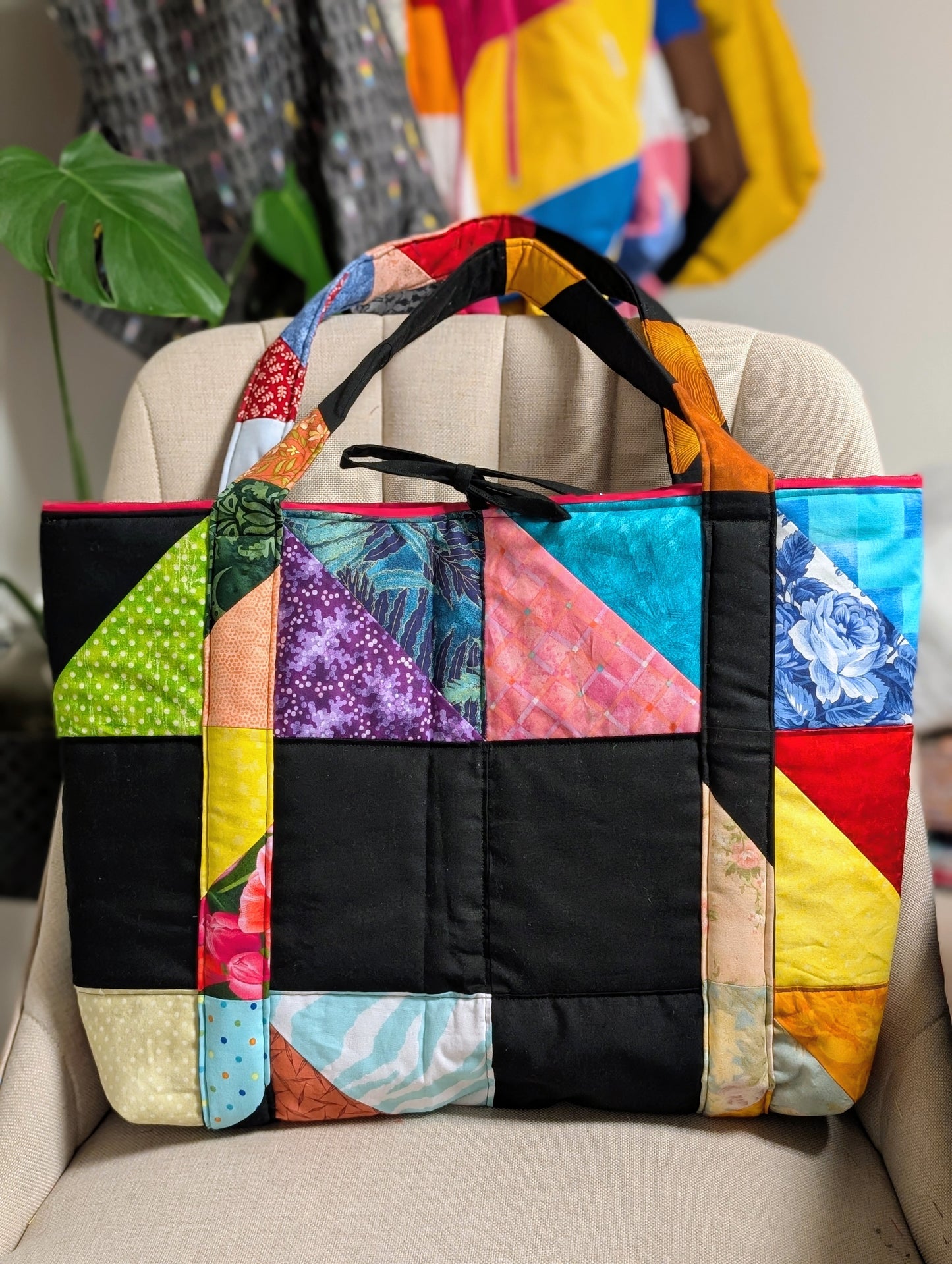 Upcycled Quilt Shopping Tote