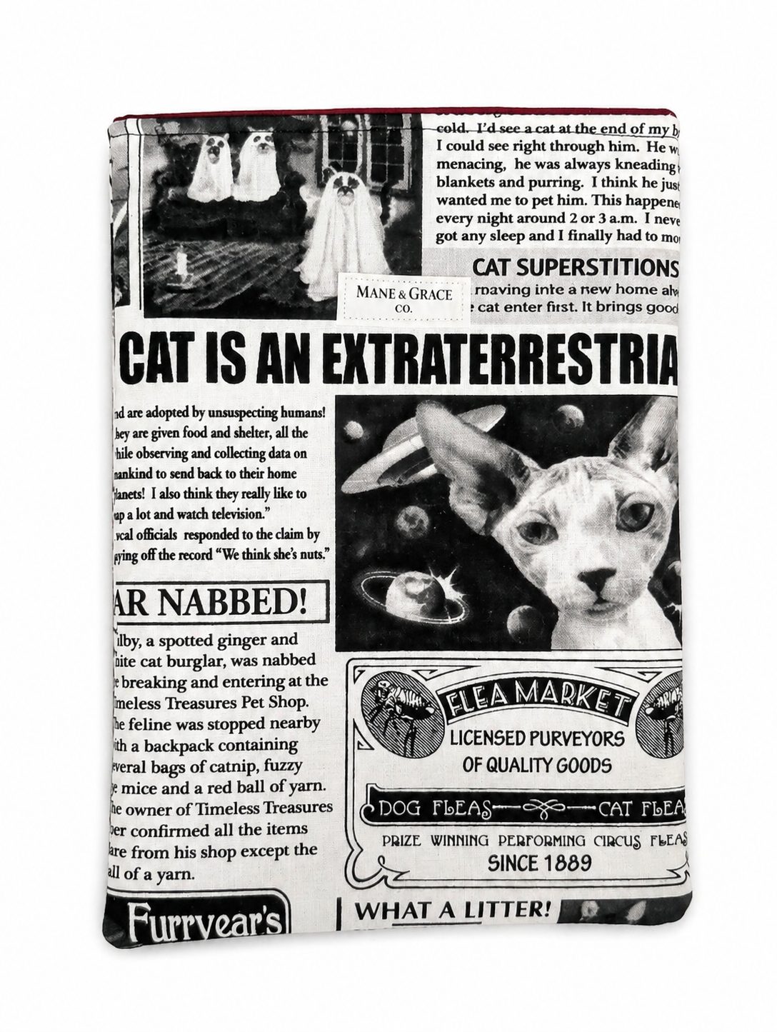 Limited Edition Cat News E-Reader Case