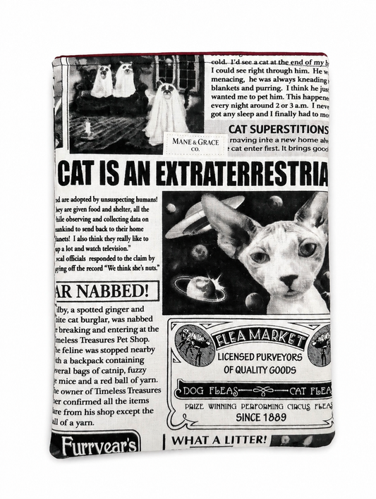 Limited Edition Cat News E-Reader Case