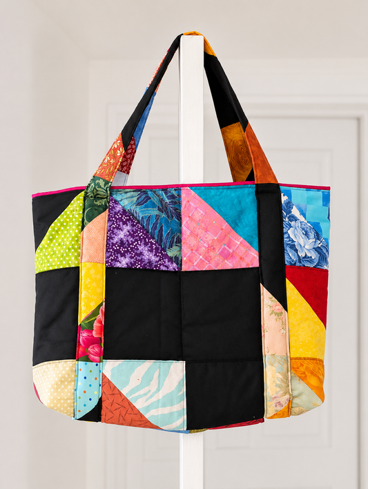 Upcycled Quilt Shopping Tote