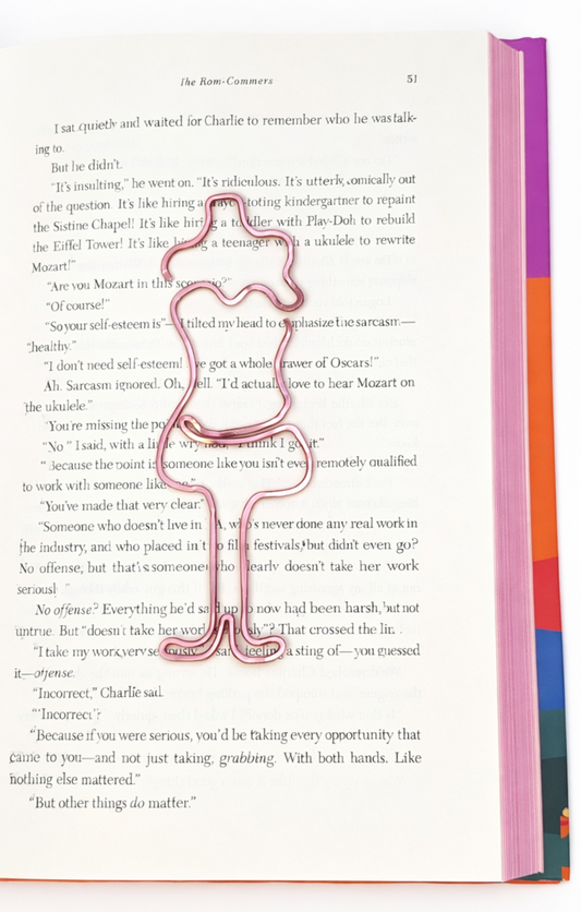 Dearest Gentle Reader Hammered Bookmark