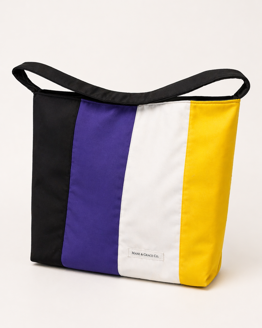 LIMITED EDITION Pride Non-Binary Flag Library Tote